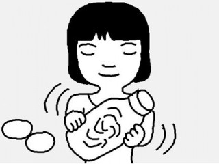 물병속 물때 없애기